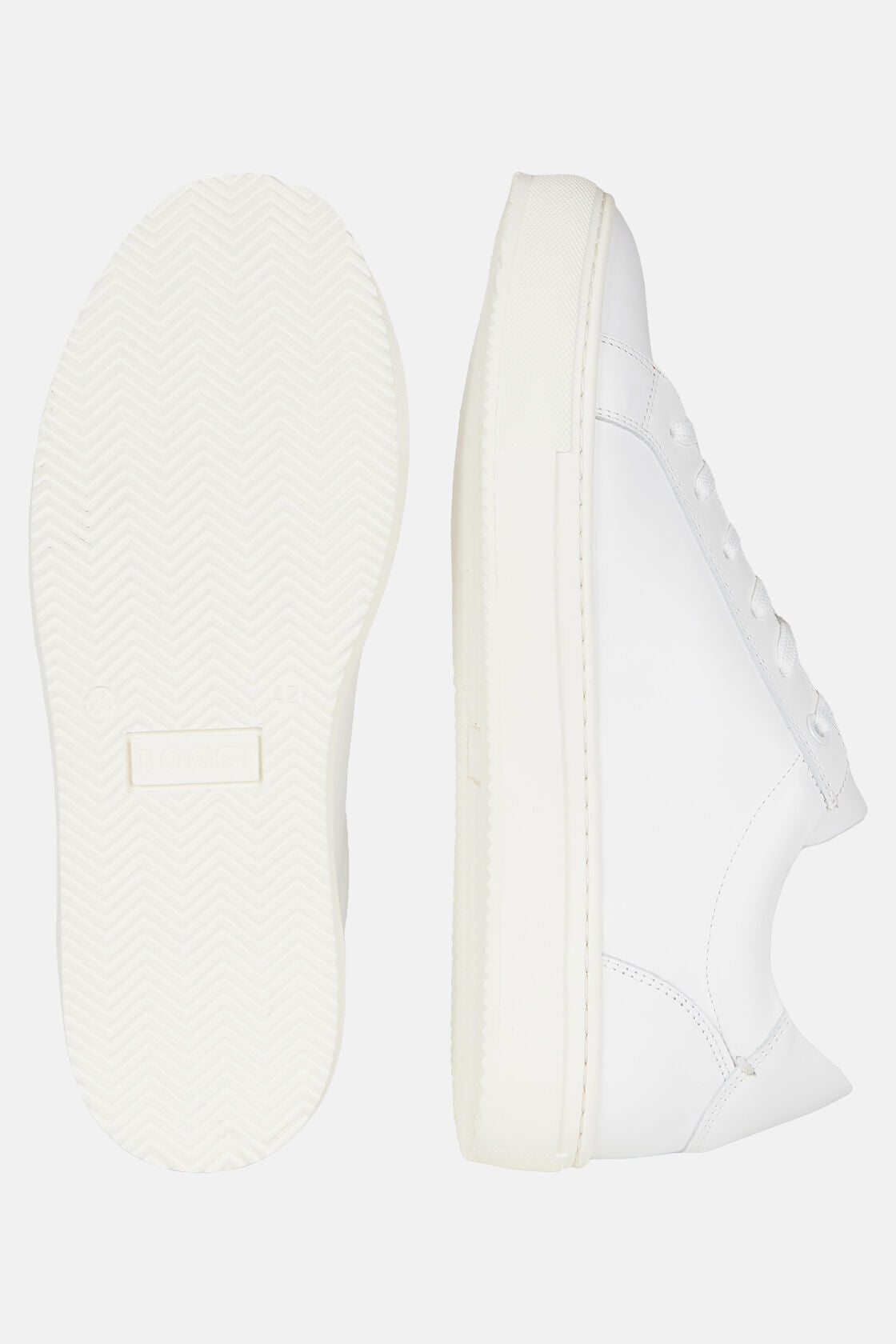 Boggi White Leather Trainers