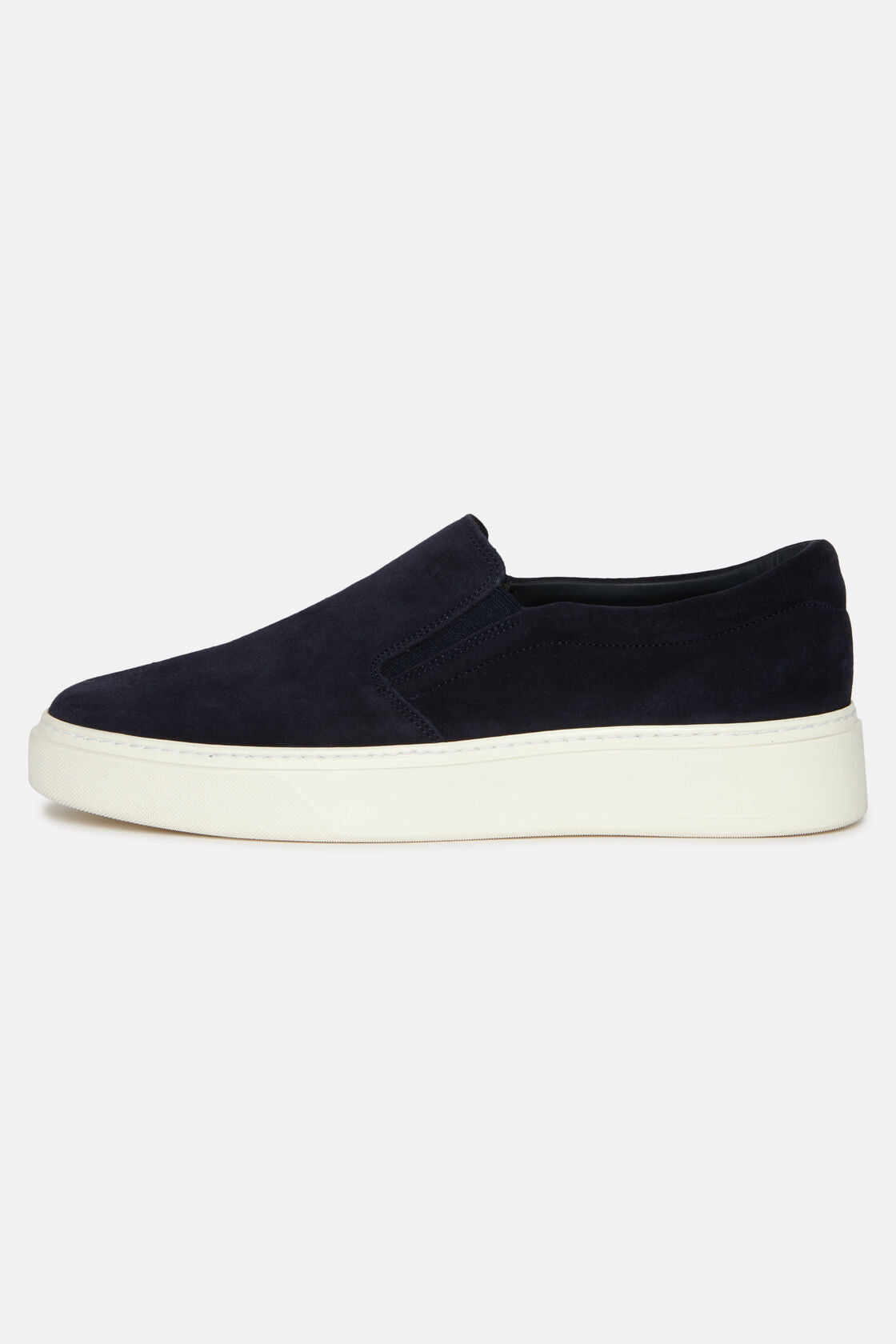 Boggi Navy Slip-Ons in Suede Leather