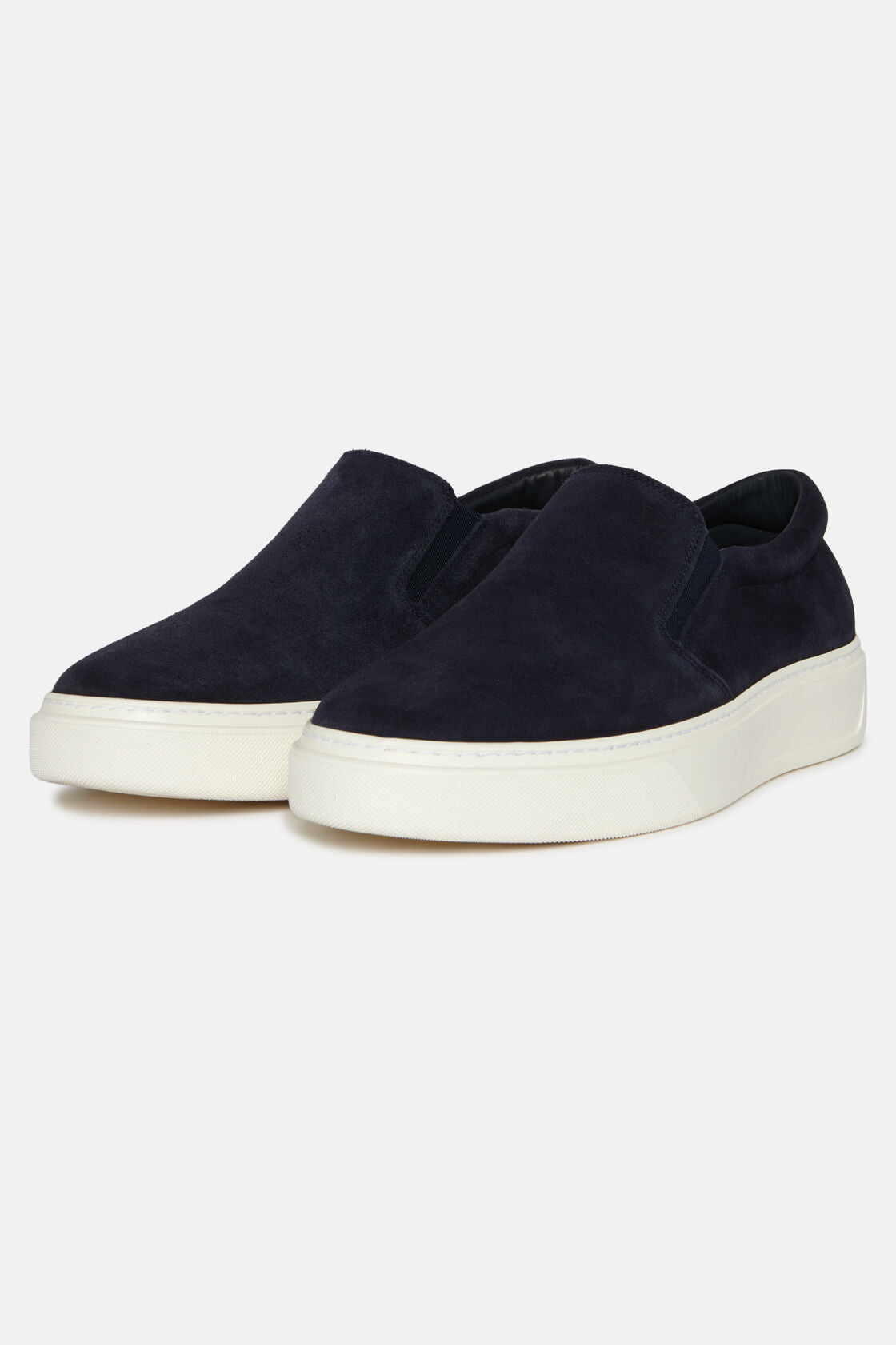 Boggi Navy Slip-Ons in Suede Leather