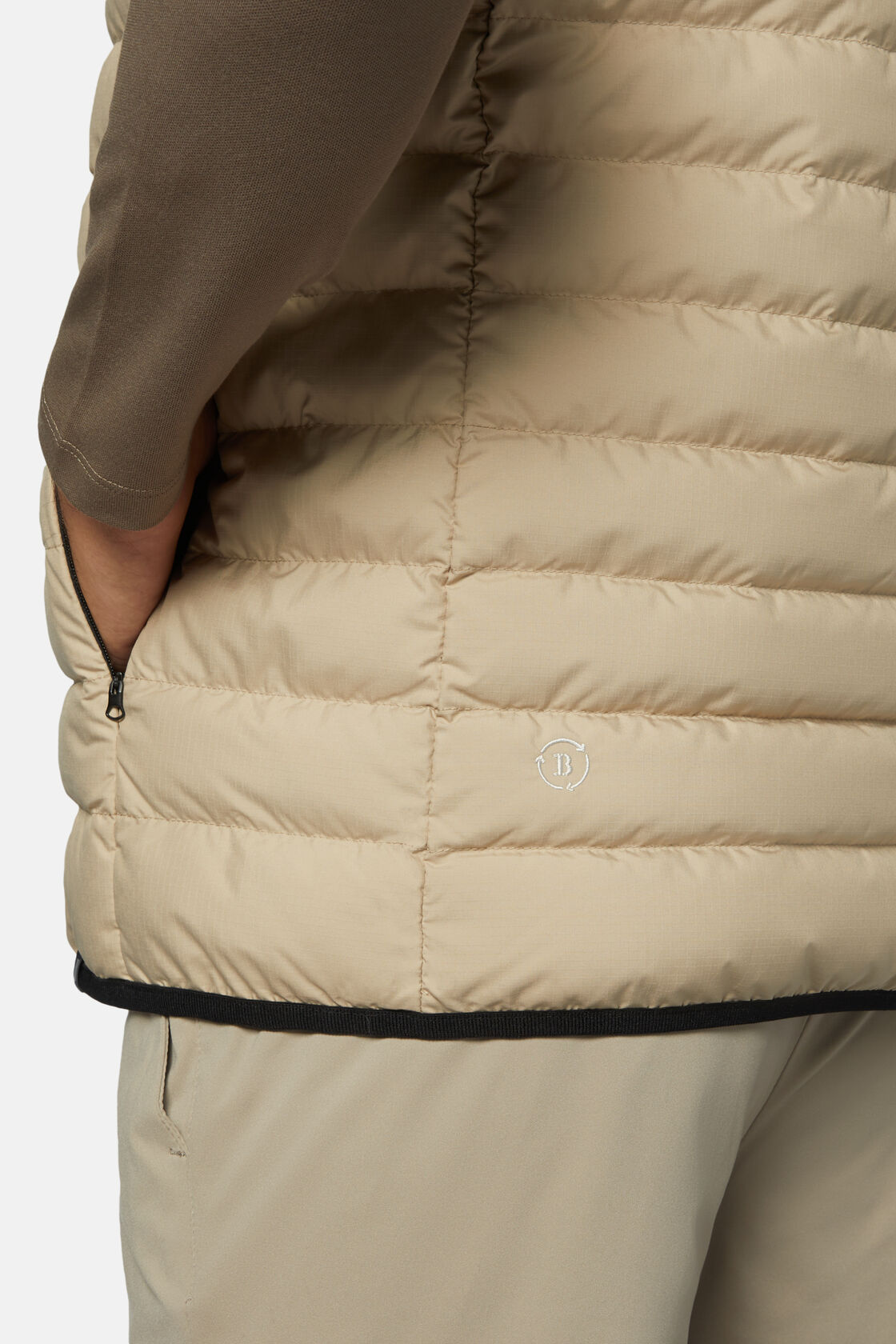 Boggi Goose Down Recycled Fabric Vest