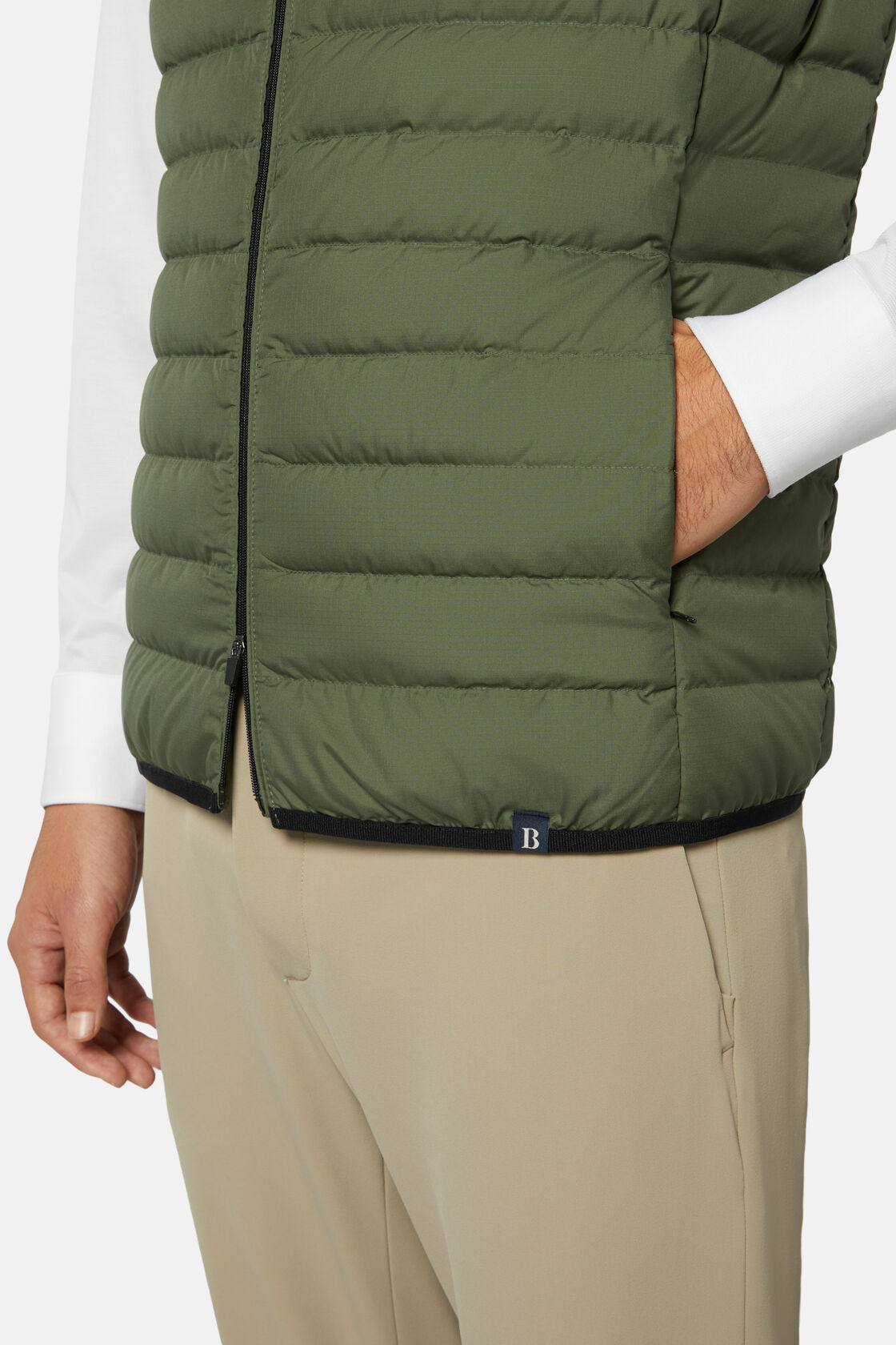 Boggi Goose Down Recycled Fabric Vest