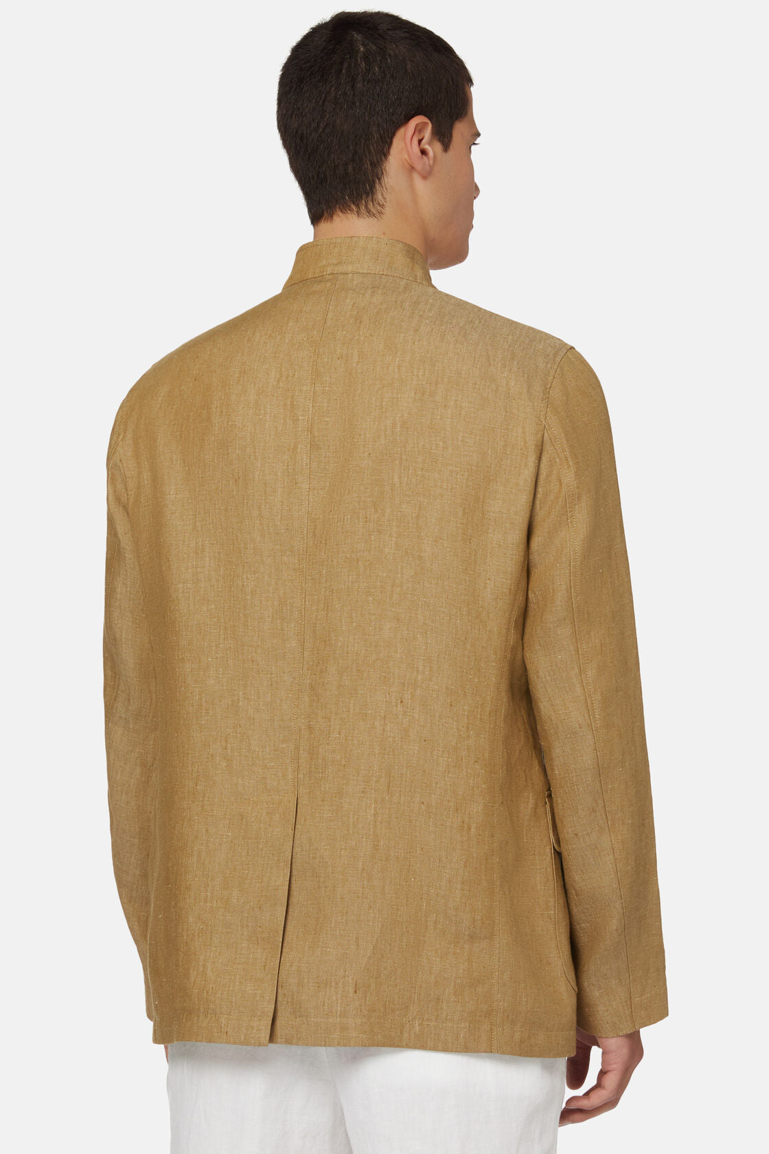 Boggi Brown Pure Linen Bridge Jacket