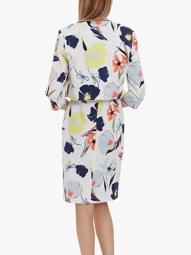 Gina Bacconi Noreen Floral Bolero Jacket And Dress