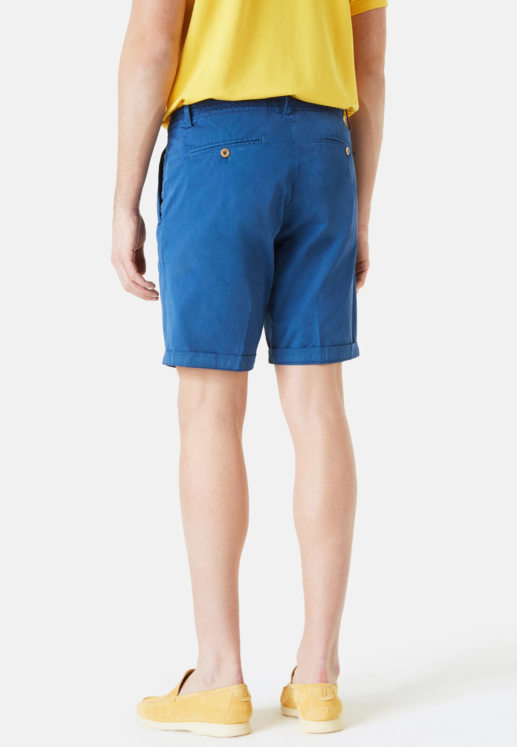 Boggi Stretch Cotton Bermuda Shorts Royal Blue