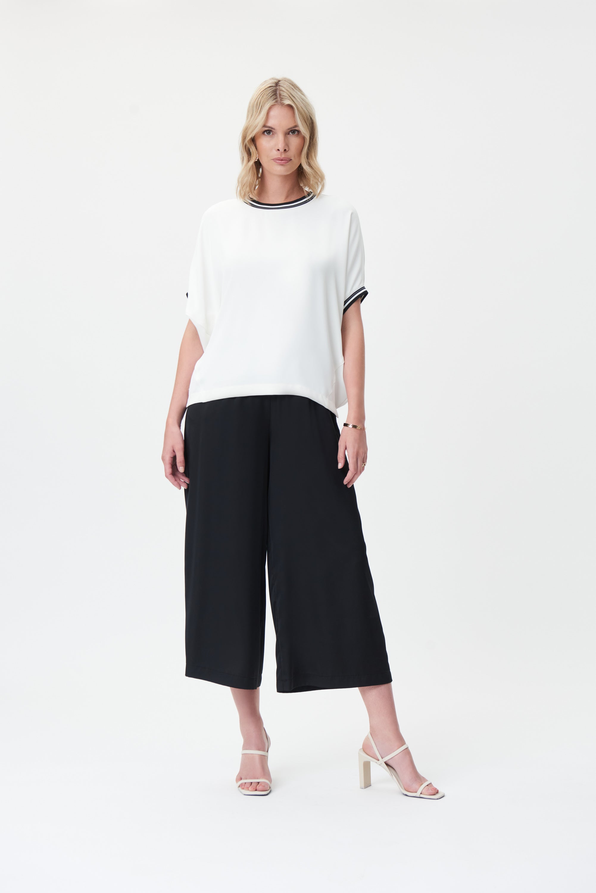 JOSEPH RIBKOFF  Striped Trim Top Style 232029