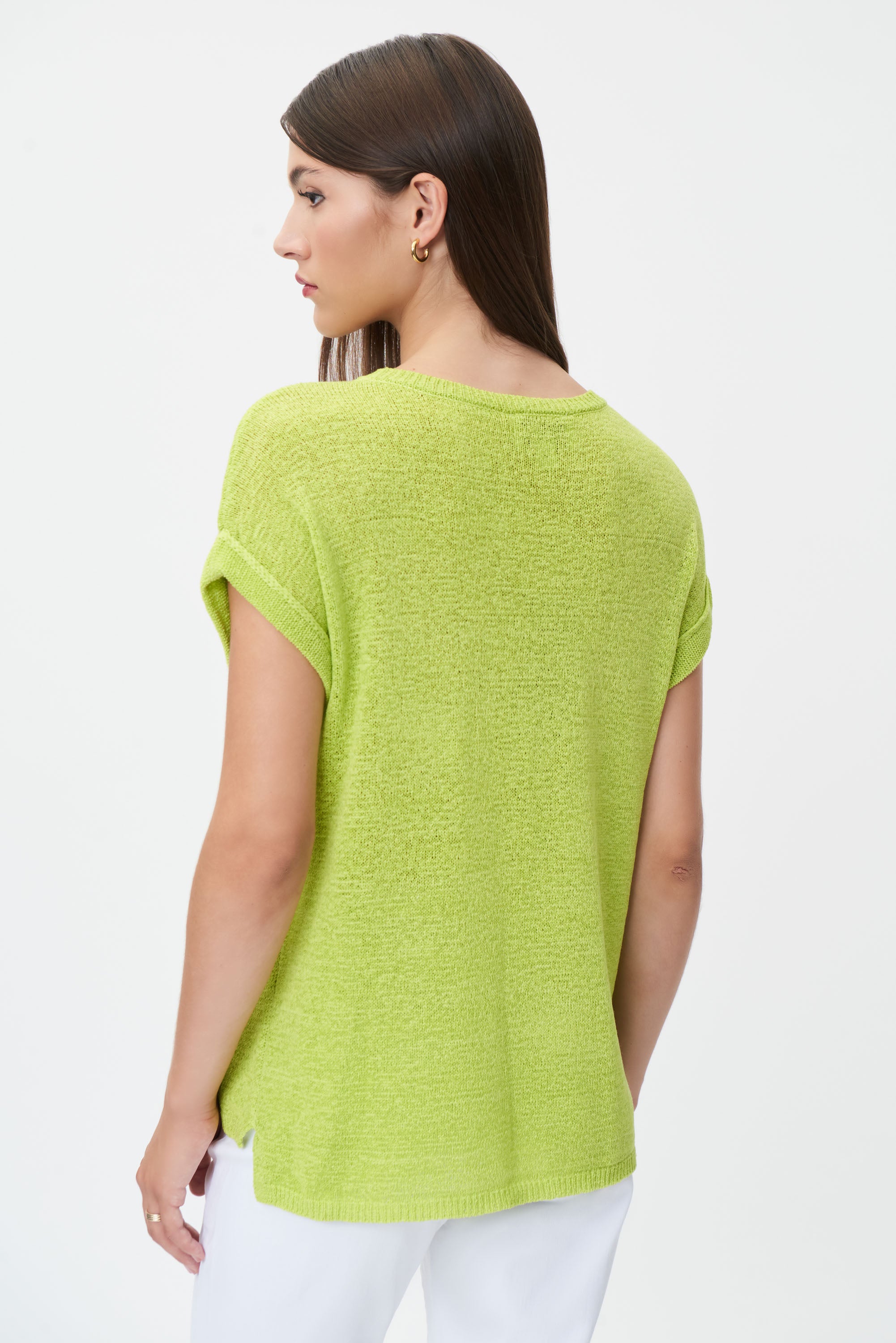 JOSEPH RIBKOFF Short Sleeve Knit Top Style 232927