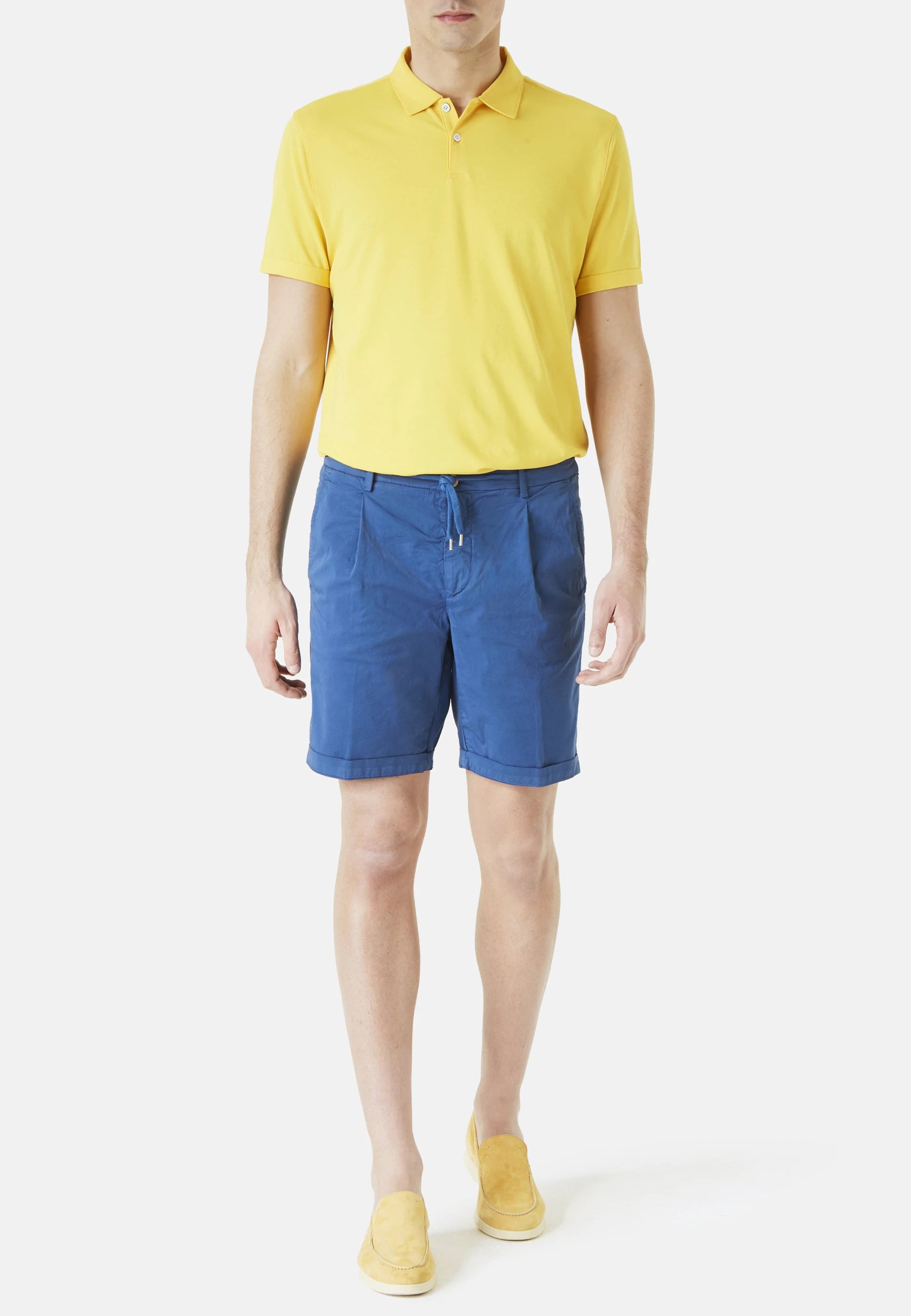 Boggi Stretch Cotton Bermuda Shorts Royal Blue