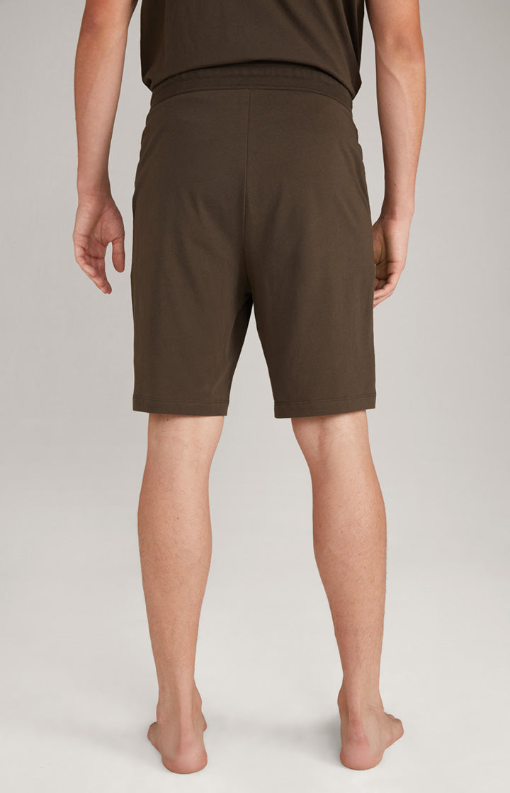 Joop! Loungewear Shorts In Dark Green-Brown