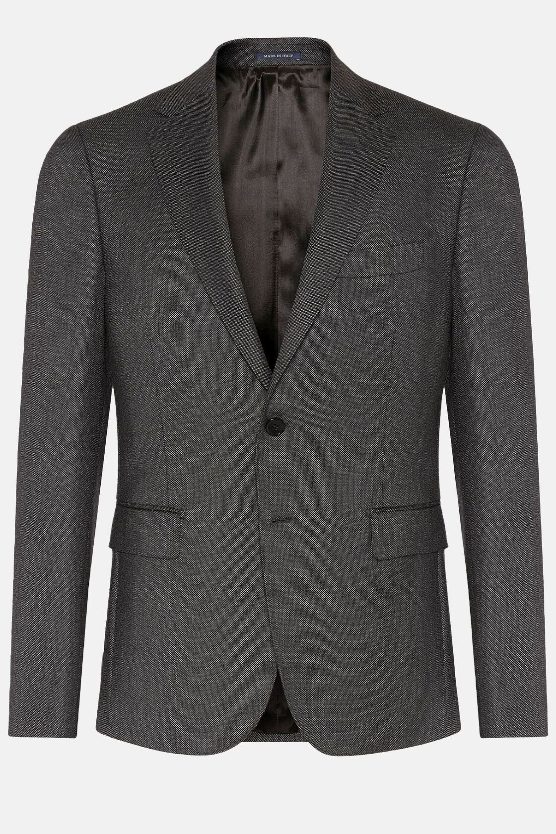 Boggi Grey Birdseye Blazer In Super 110 Wool